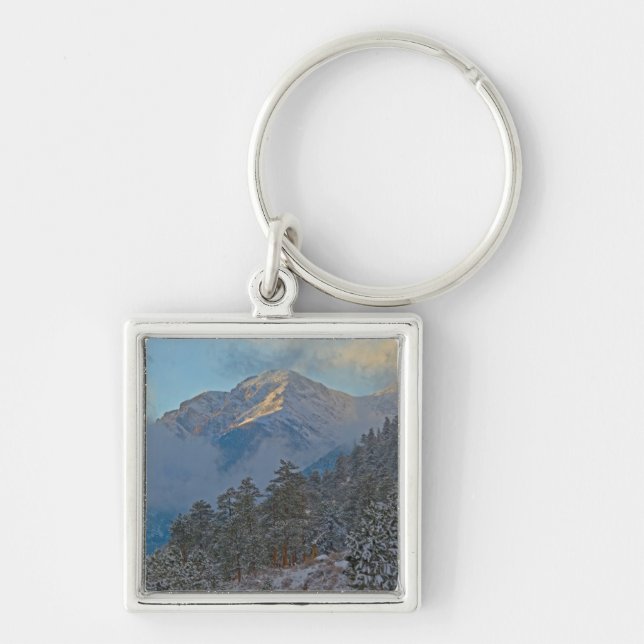 USA, Colorado, Mountains In Estes Park Keychain (Front)