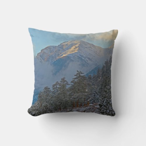 USA Colorado Mountains In Estes Park Throw Pillow