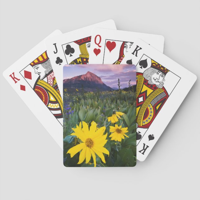 USA, Colorado, Mt. Crested Butte Poker Cards (Back)