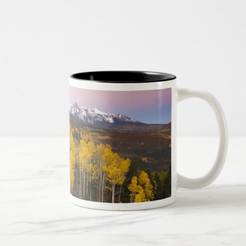 USA Colorado Rocky Mountains  Dawn in the San Two_Tone Coffee Mug