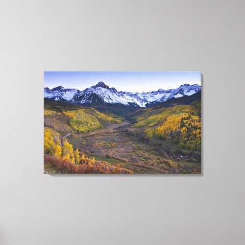 USA Colorado Rocky Mountains San Juan Canvas Print