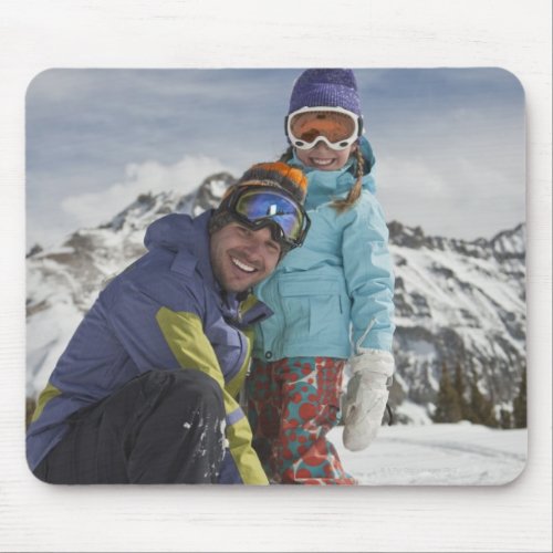 USA Colorado Telluride Father and daughter Mouse Pad