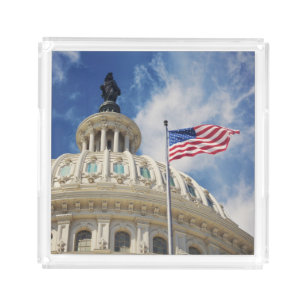 USA, Columbia, Washington DC, Capitol Building Acrylic Tray