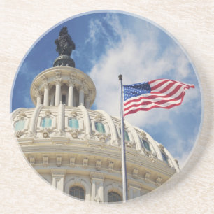 USA, Columbia, Washington DC, Capitol Building Drink Coaster