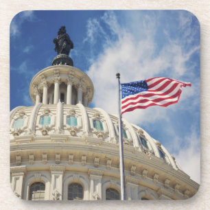 USA, Columbia, Washington DC, Capitol Building Drink Coaster