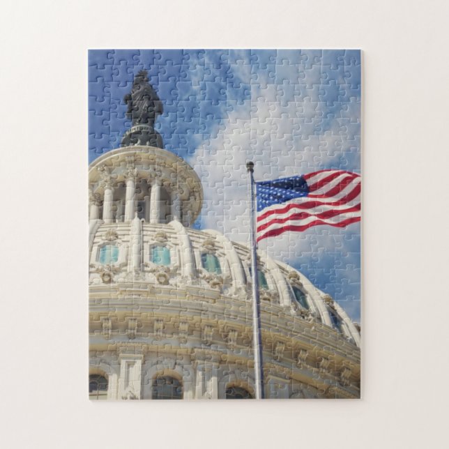 USA, Columbia, Washington DC, Capitol Building Jigsaw Puzzle (Vertical)