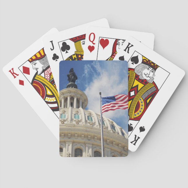 USA, Columbia, Washington DC, Capitol Building Poker Cards (Back)