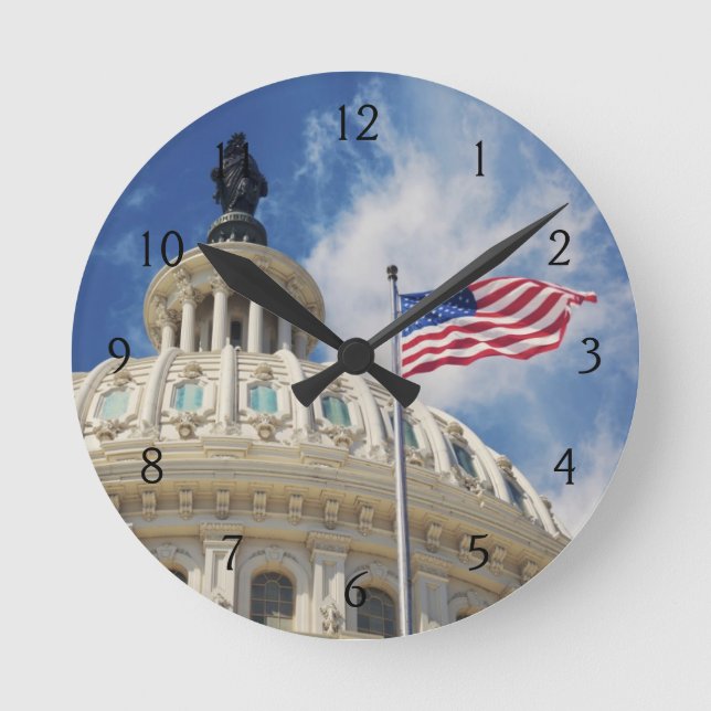USA, Columbia, Washington DC, Capitol Building Round Clock (Front)