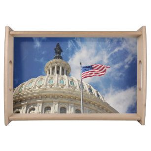USA, Columbia, Washington DC, Capitol Building Serving Tray