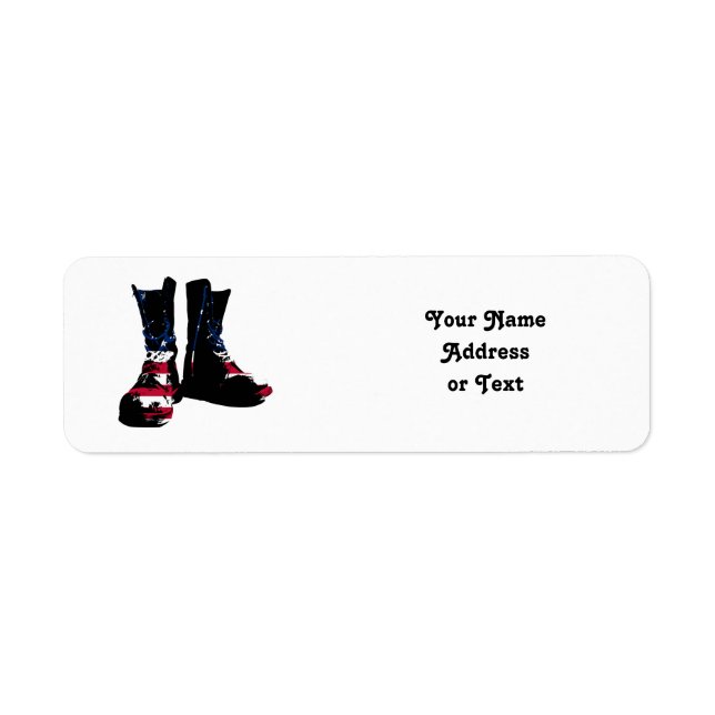 USA Combat Boots Label (Front)