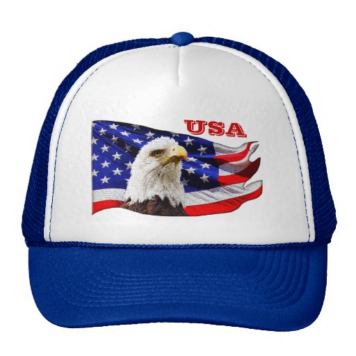 USA Cool Eagle and American Flag Snapback Hat | Zazzle