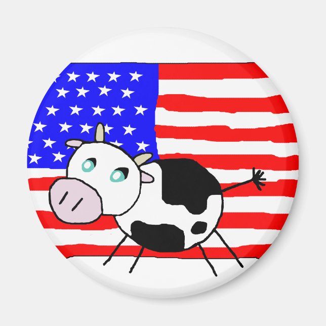 USA Cow Magnet (Front)