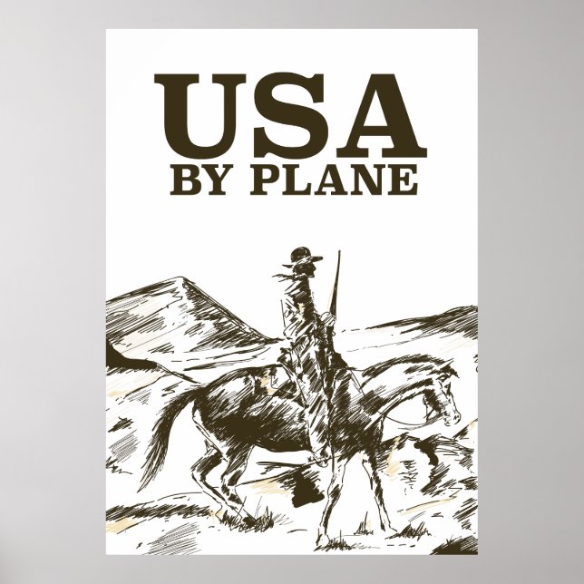 USA Cowboy Travel poster (Front)