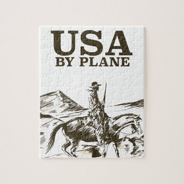 USA Cowboy Travel poster Jigsaw Puzzle (Vertical)