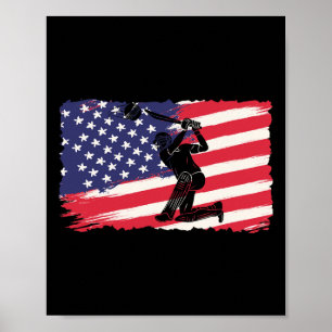 Usa Cricket Jersey America Cricket Poster