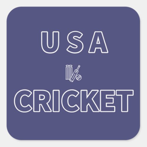 USA Cricket Square Sticker