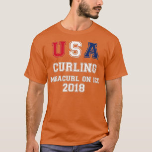 USA Curling Miracurl On Ice 2018 Tshirt