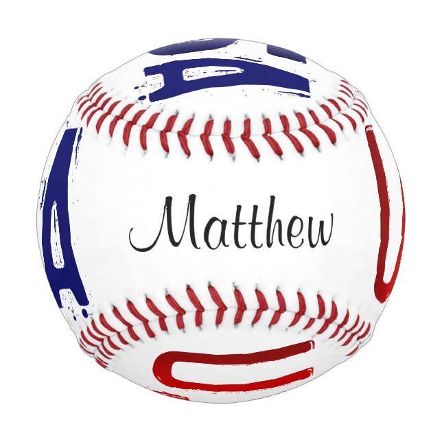 USA Custom Name Baseball (Front)
