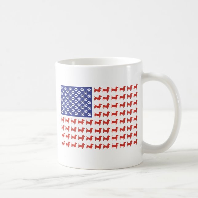 USA Dachshund Coffee Mug (Right)
