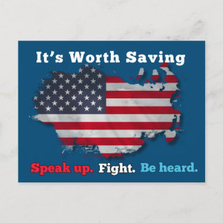 USA democracy: It's worth saving Postcard