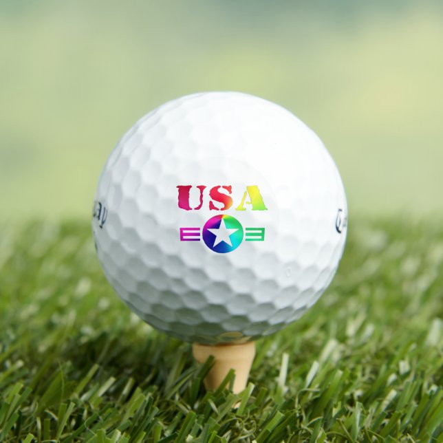 USA Design, Custom Gifts, Personalized Callaway  Golf Balls (Insitu Tee)