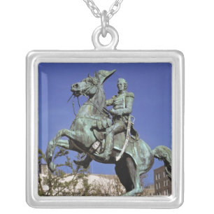 USA, District of Columbia. The triumphant, Silver Plated Necklace