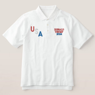 USA DONALD TRUMP 2024 MEN'S POLO SHIRT