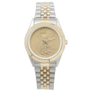 USA Double Eagle St Gaudens 1908 Gold Coin $20 Watch