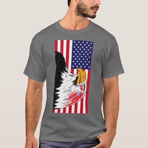 USA Drawing of an Eagle T_Shirt