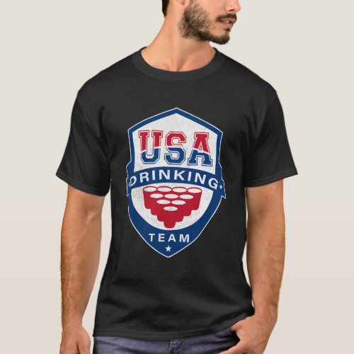 Usa Drinking Team 4Th Of July Independence Day Dru T_Shirt
