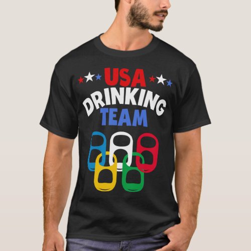 USA Drinking Team Beer Olympics T_Shirt