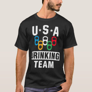 Usa Drinking Team Beer Party Beer T-Shirt