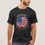 USA Drinking Team Captain Beer Lover 4th Of July  T-Shirt