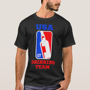 USA Drinking Team Funny Party Beer Game Gift T-Shirt