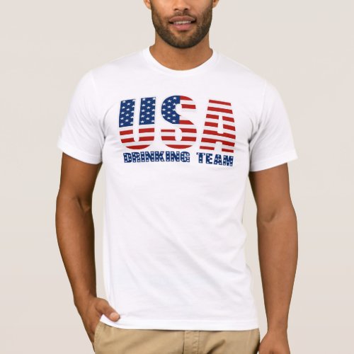 USA Drinking Team T_shirt