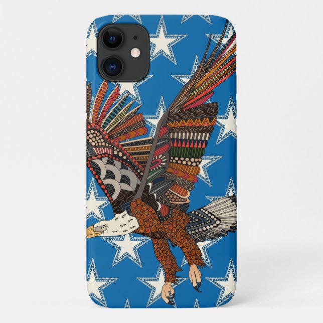 USA eagle blue Case-Mate iPhone Case (Back)