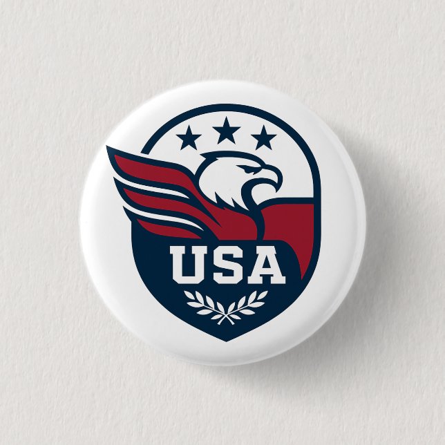 USA Eagle Crest Button (Front)