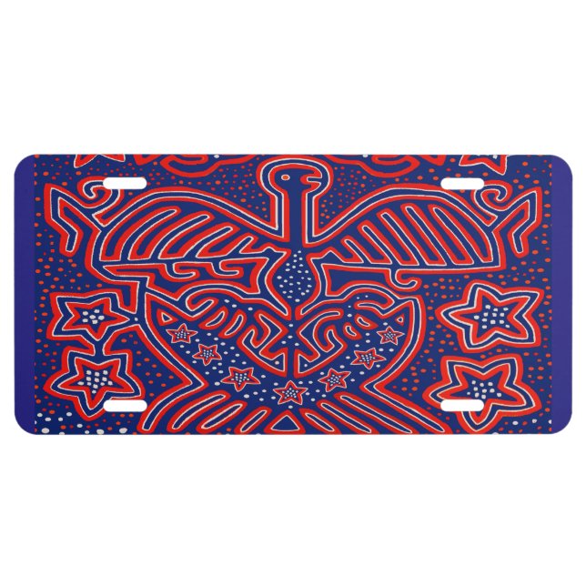 USA Eagle Democratic Patriot License Plate (Front)