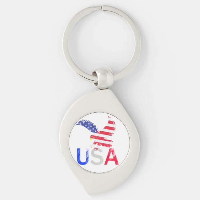USA Eagle Keychain (Front)