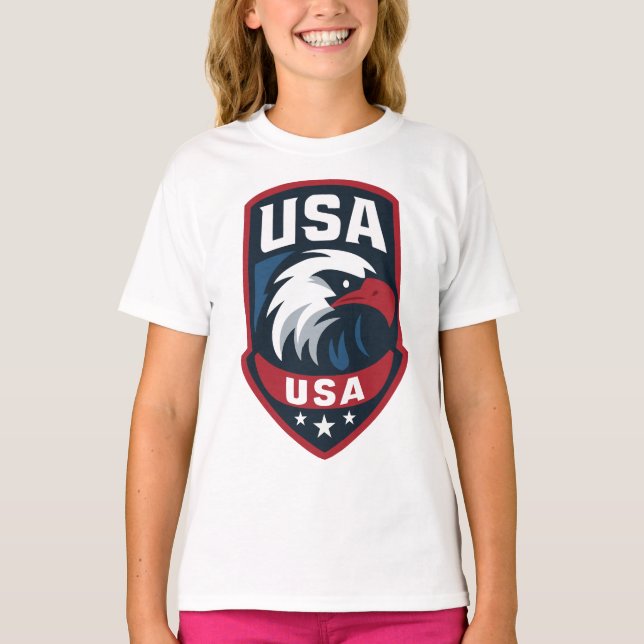 USA Eagle Sports Crest T-Shirt (Front)