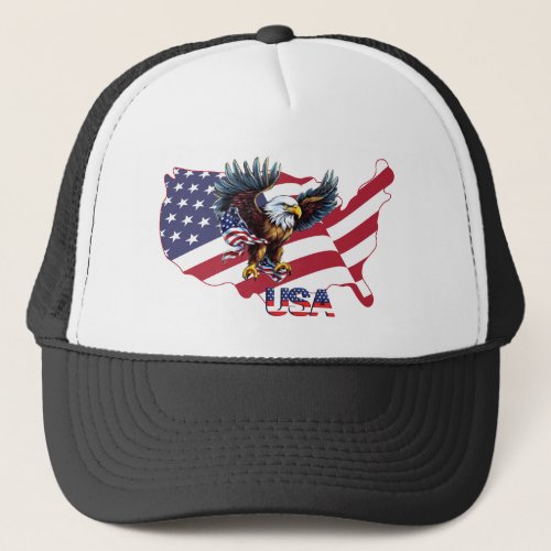 USA Eagle Trucker Hat