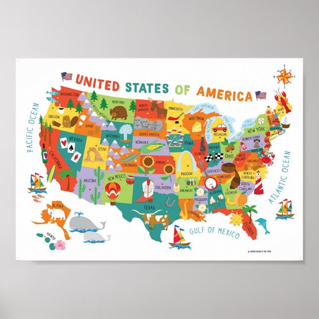 USA educational Poster (Front)