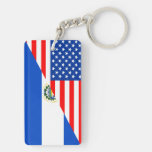 Usa El Salvador Country Half Flag America Symbol Keychain at Zazzle