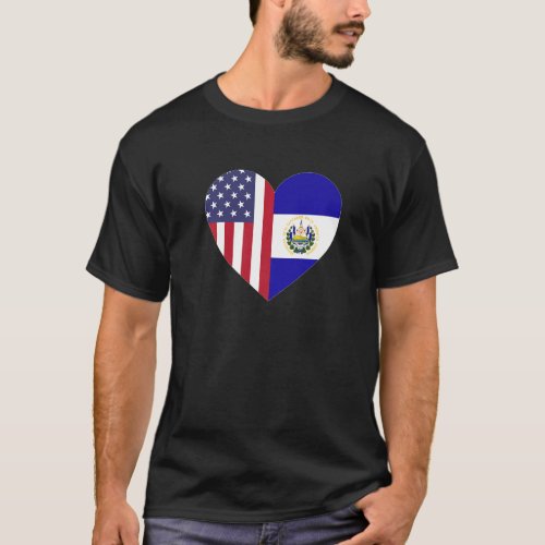 USA El Salvador  Salvadorian Flag Pride El Salvado T_Shirt