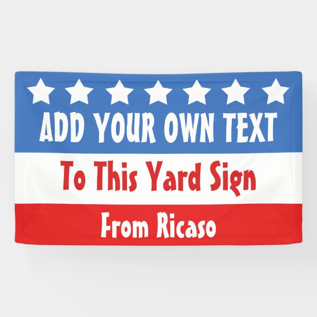 USA Election Customizable Banner (Horizontal)