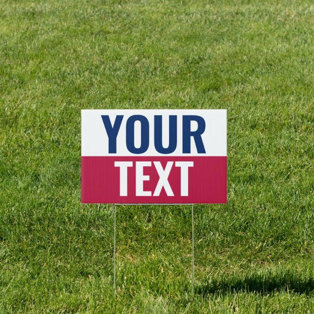 USA Elections | Custom double-sided Yard Sign (Insitu)