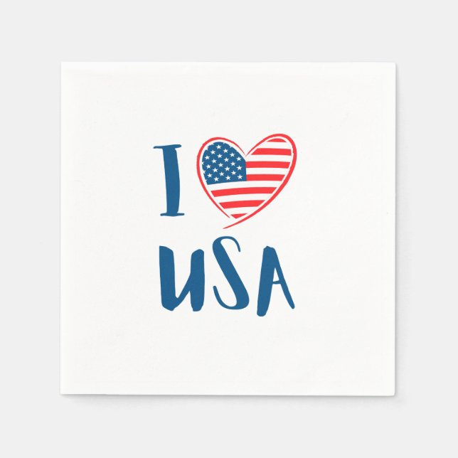 USA Elections Party Collection! Napkins (Front)