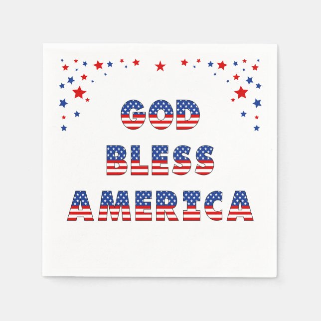 USA Elections Party Collection! Napkins (Front)