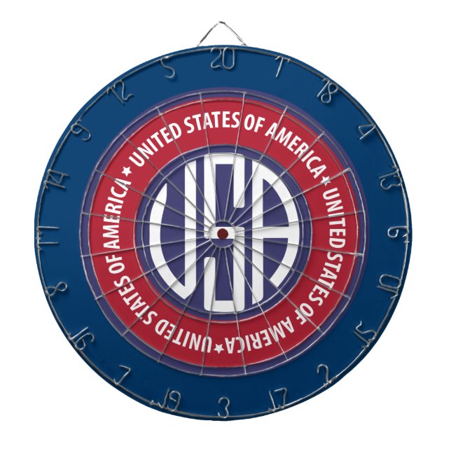USA emblem Dart Board (Front)