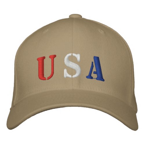 USA EMBROIDERED BASEBALL CAP